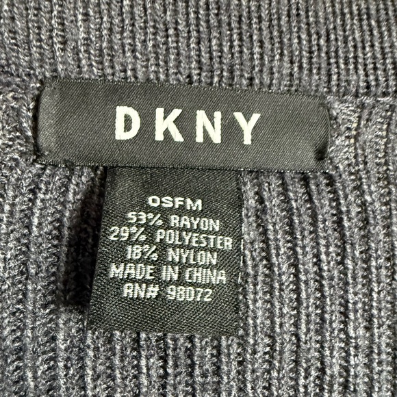 DKNY Charcoal Poncho with Zipper - Picture 5 of 12